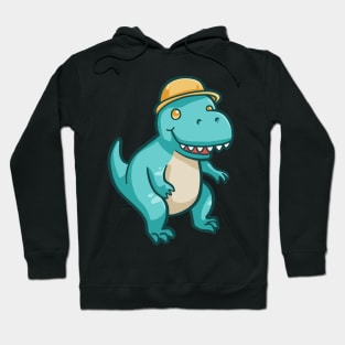 Cute t-rex with hat, dino, dinosaur Hoodie